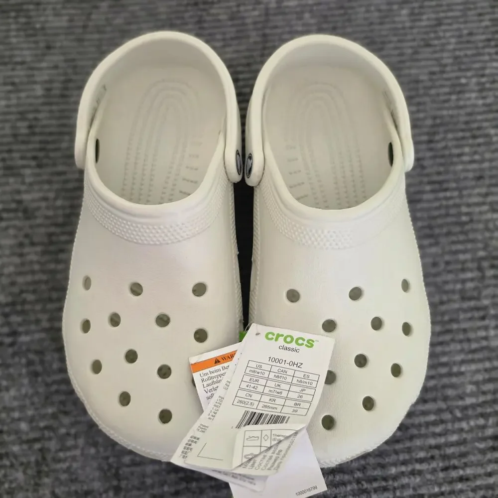 CROCS Classic Clog Men's 10/Women's 8 Linen Color New With Tags